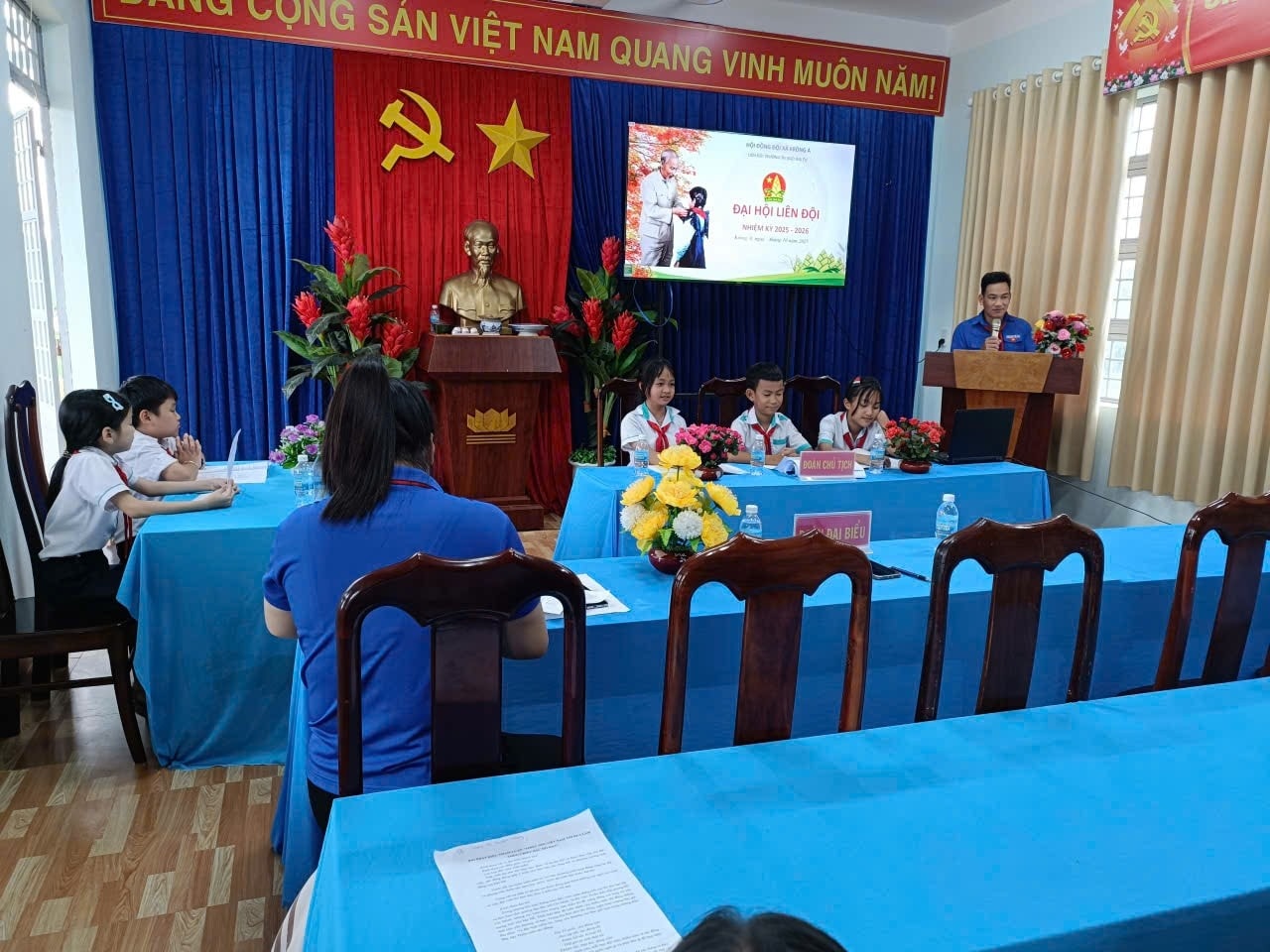 Liên đội tổ chức đại hội liên đội năm học 2025-2026 thành công tốt đẹp